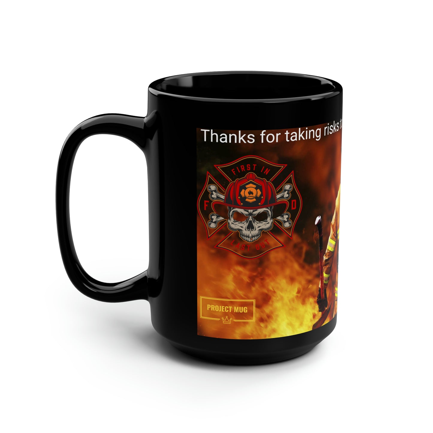 Firefighter mug, 15oz